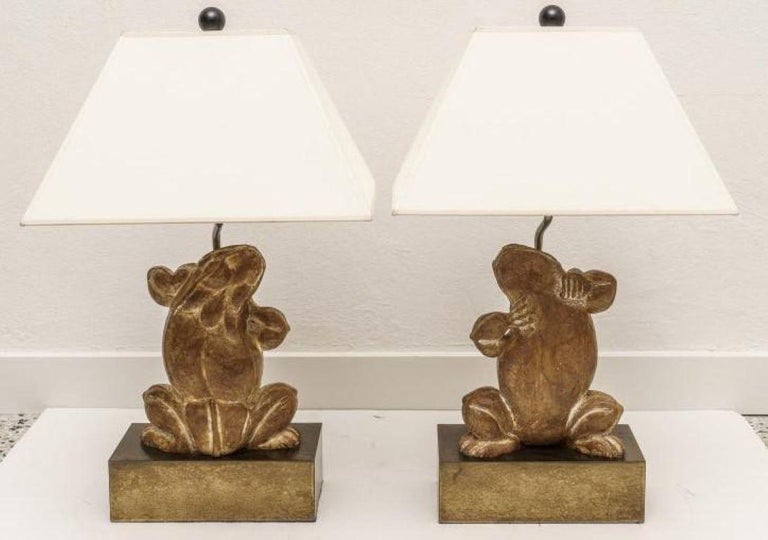Pair of Chapman Frog Lamps For Sale 5