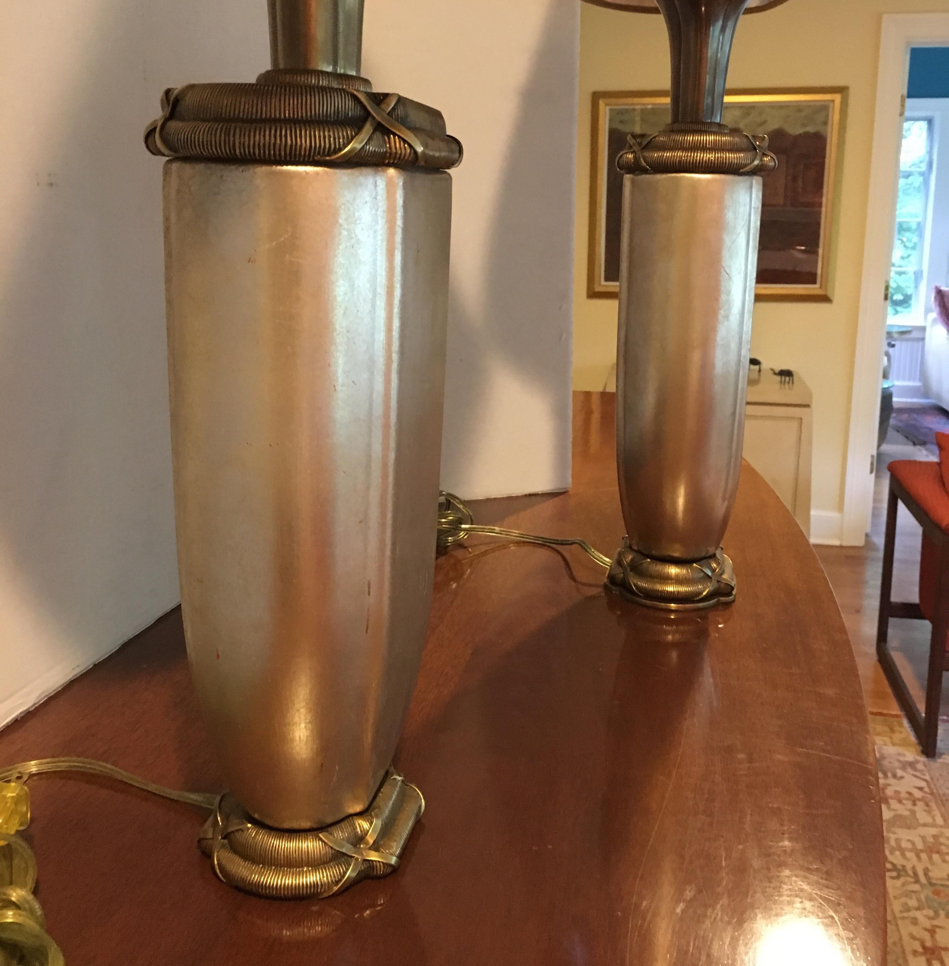 Late 20th Century Pair of Chapman Lamps For Sale