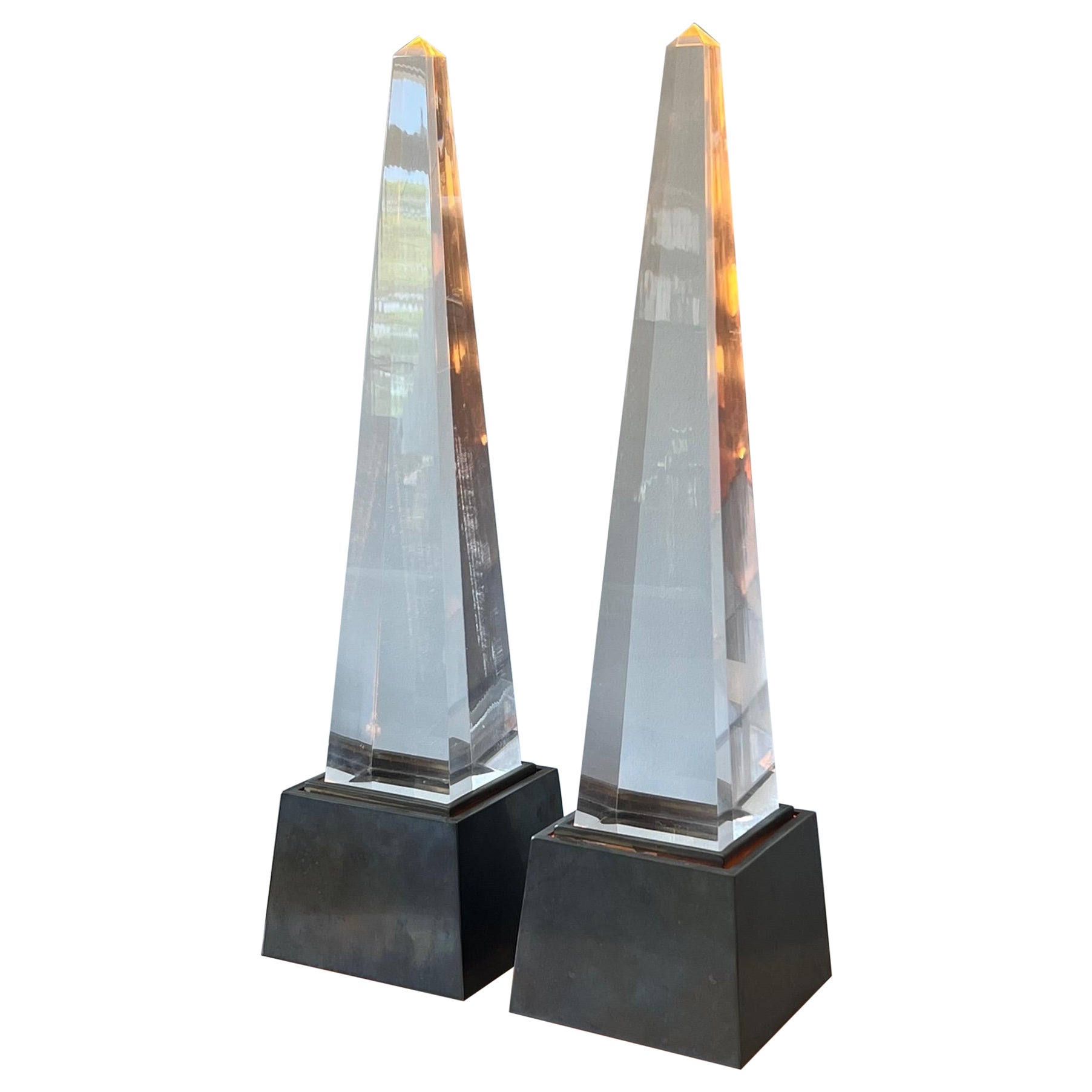 Coppia di lampade a obelisco Chapman, 1977 circa