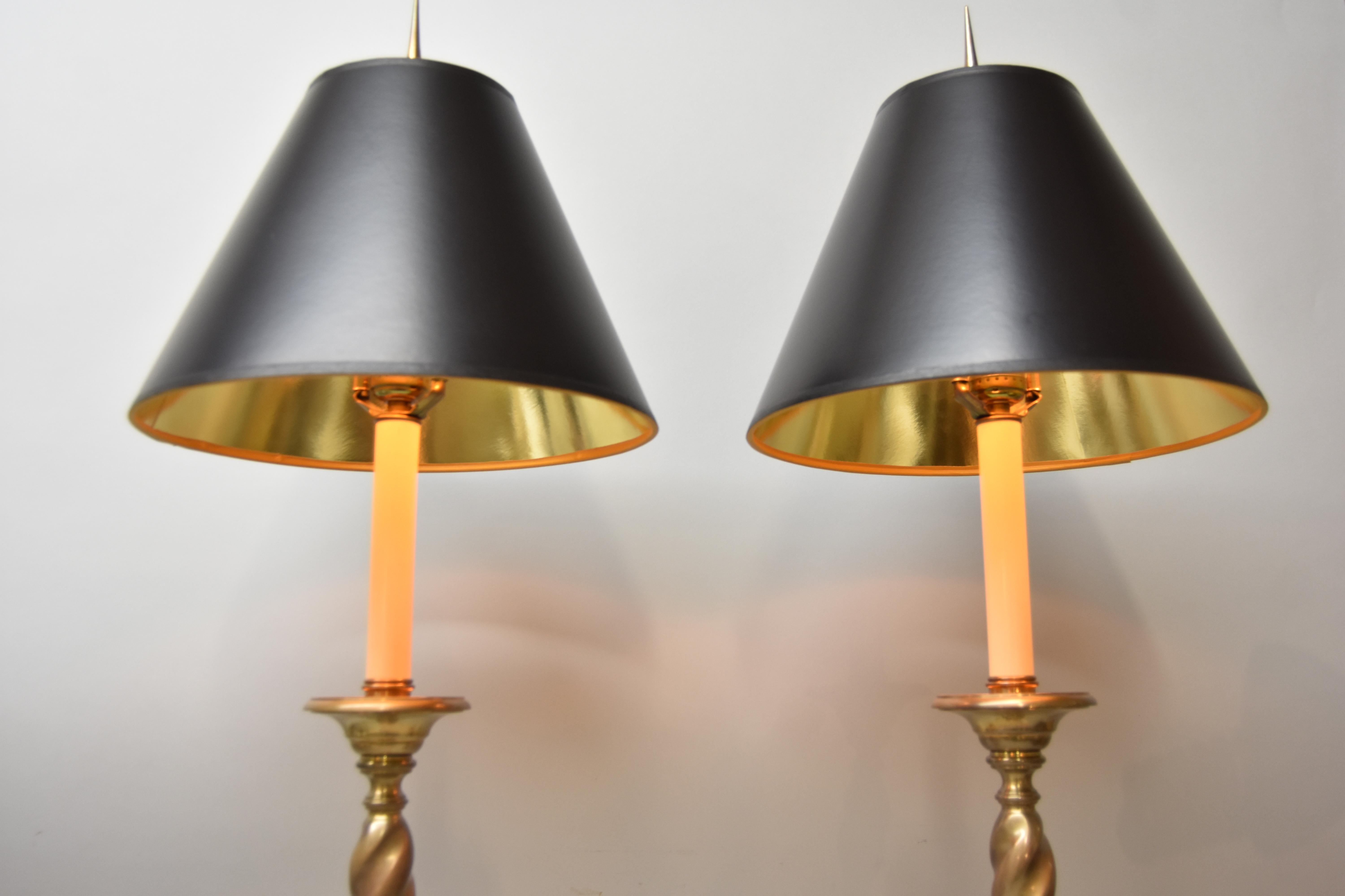 pair of buffet lamps