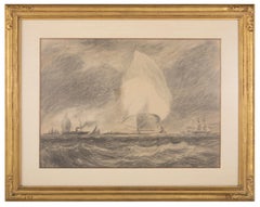 Pair of Charcoal and Crayon Sketches by Reynolds Beal