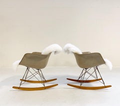 Ein Paar Charles und Ray Eames für Herman Miller RAR Schaukelstühle:: um 1950