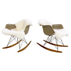 Pair of Charles and Ray Eames for Herman Miller RAR Rocking Chairs, circa 1950