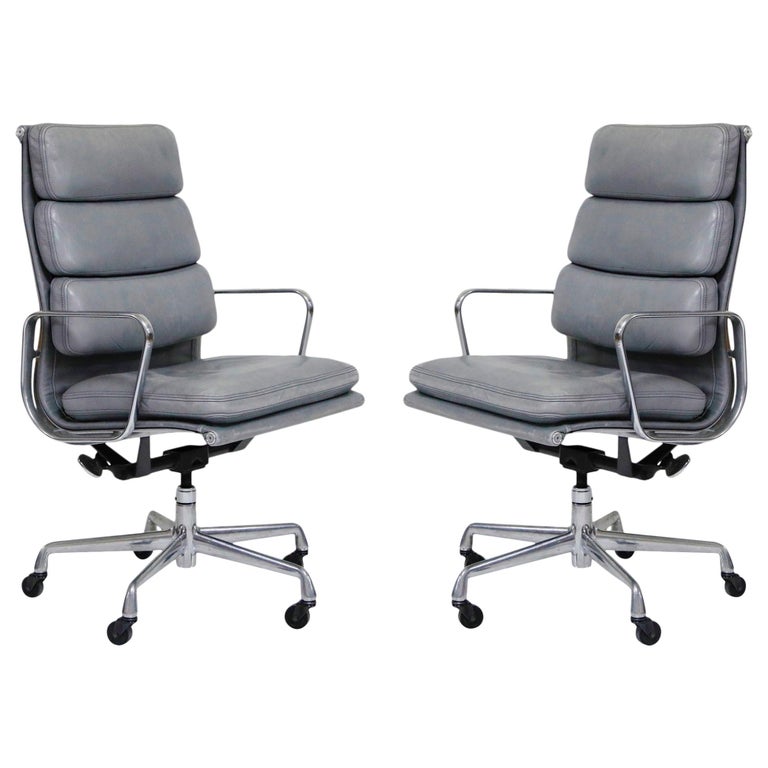 Pair Of Charles And Ray Eames For Herman Miller Soft Pad Executive