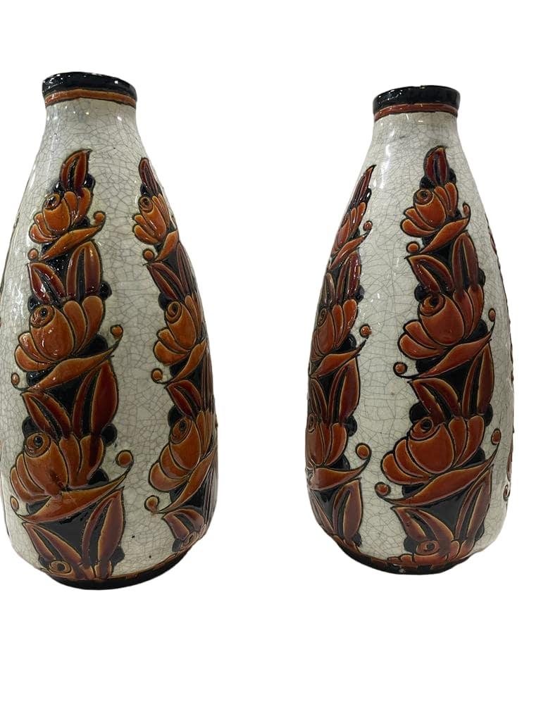 Early 20th Century PAIR of Charles CATTEAU and Léon LAMBILLOTTE  