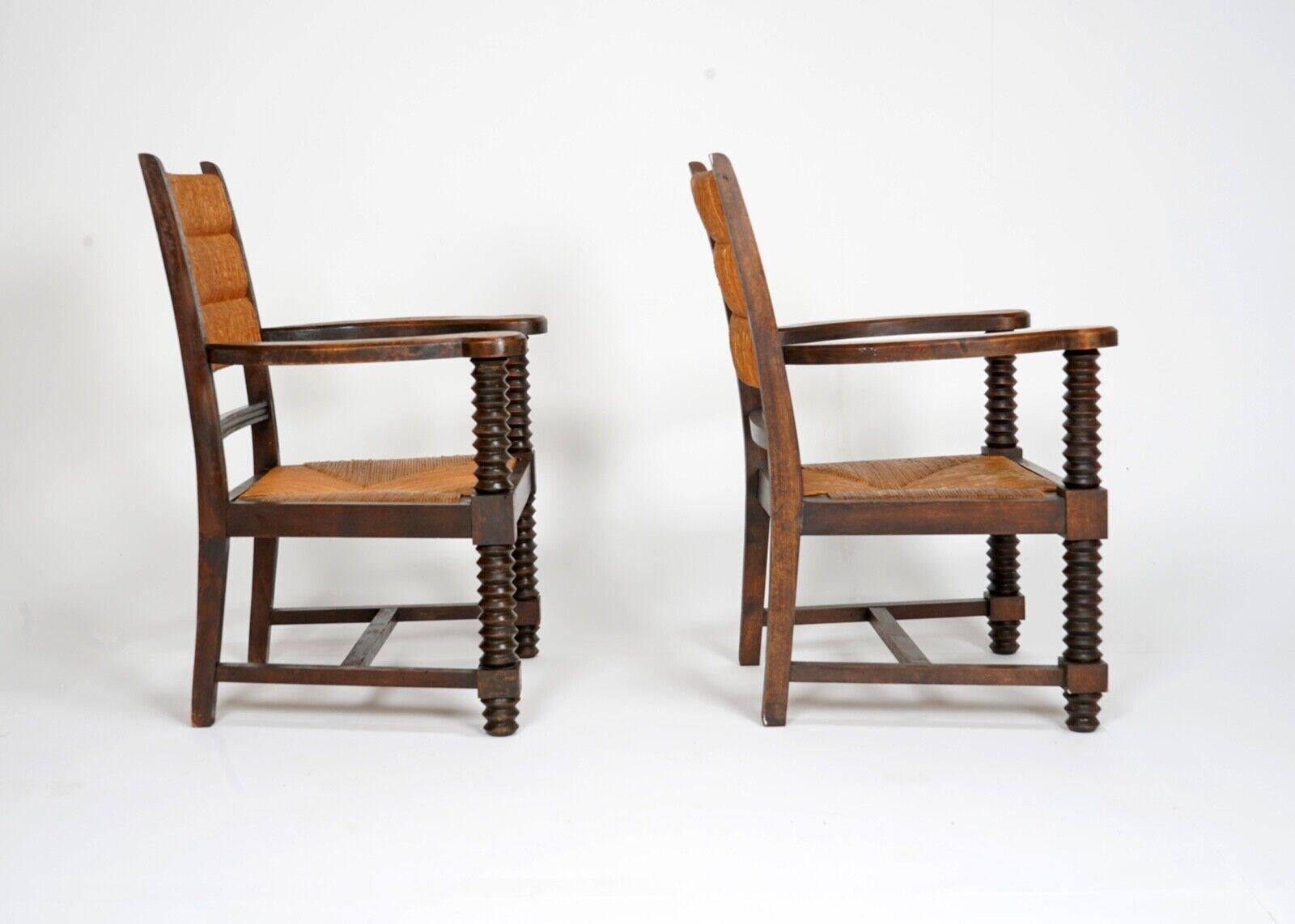 20th Century Pair of Charles Dudouyt Armchairs