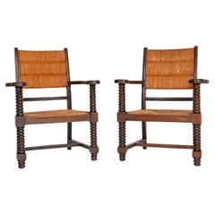 Pair of Charles Dudouyt Armchairs