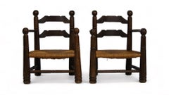 Coppia di sedie Charles Dudouyt, anni 40