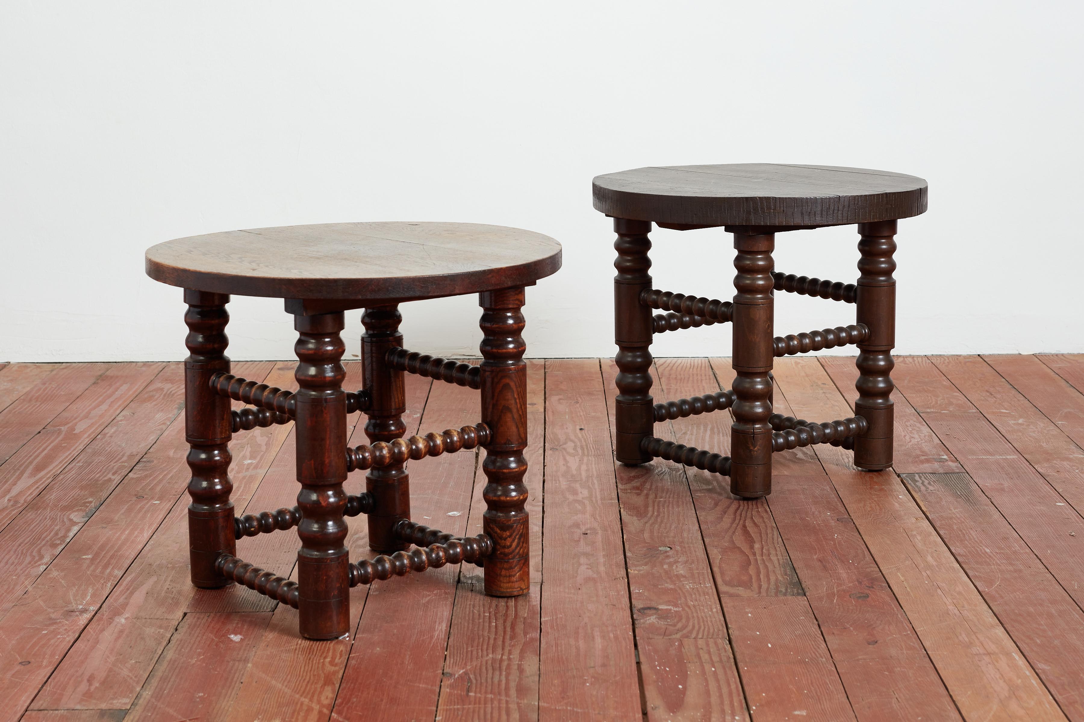 Français Paire de tables d'appoint Charles Dudouyt en vente