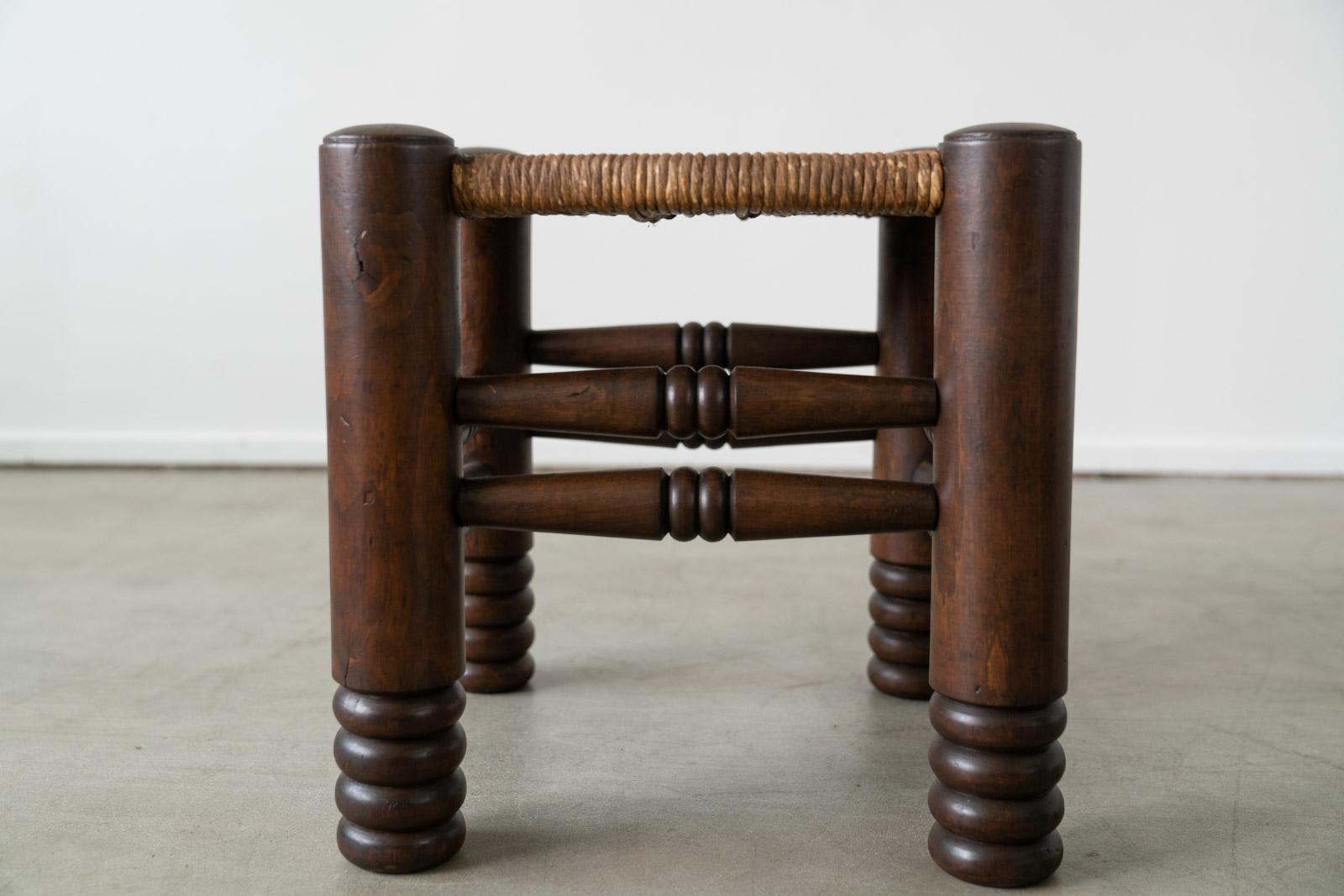 20th Century Pair of Charles Dudouyt Stools