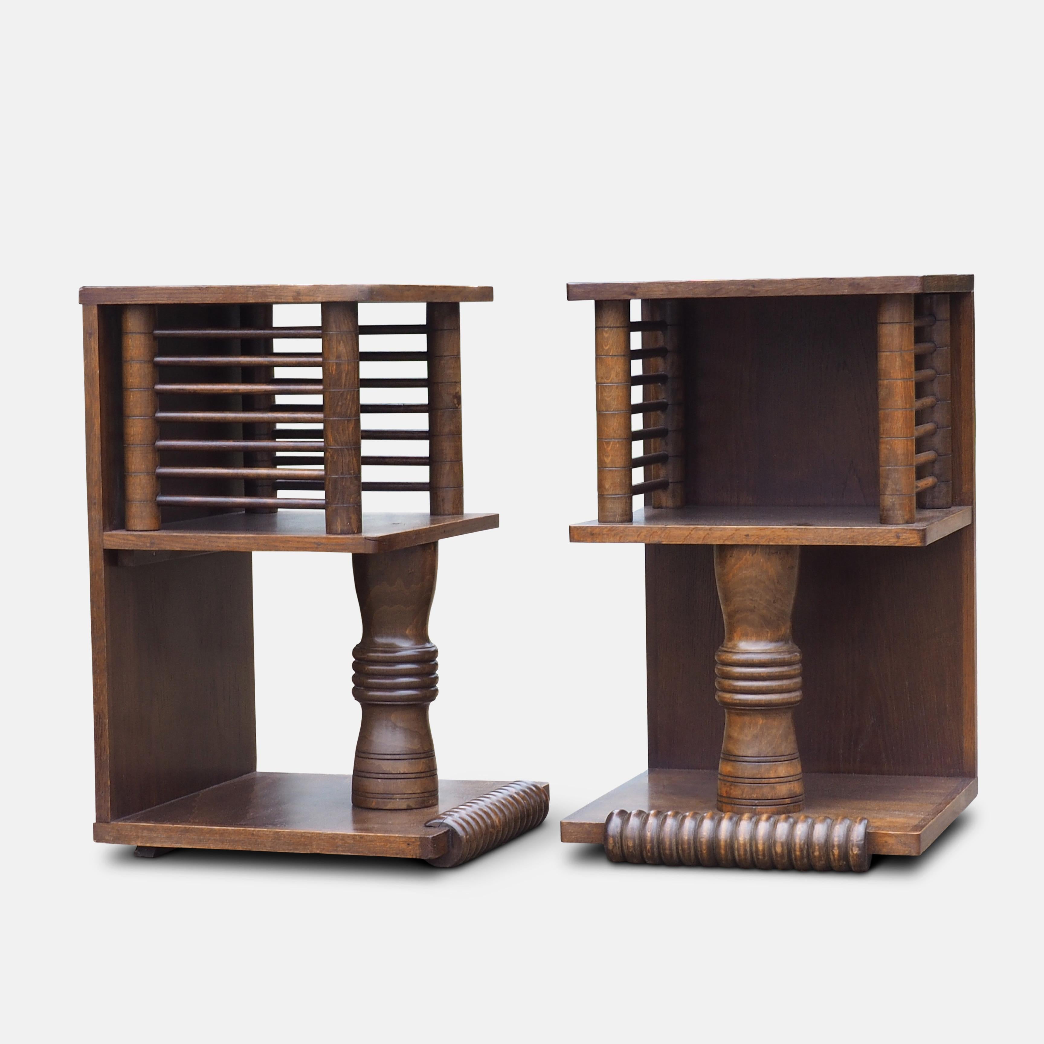 Pair of Charles Dudouyt Tables, circa 1930 6