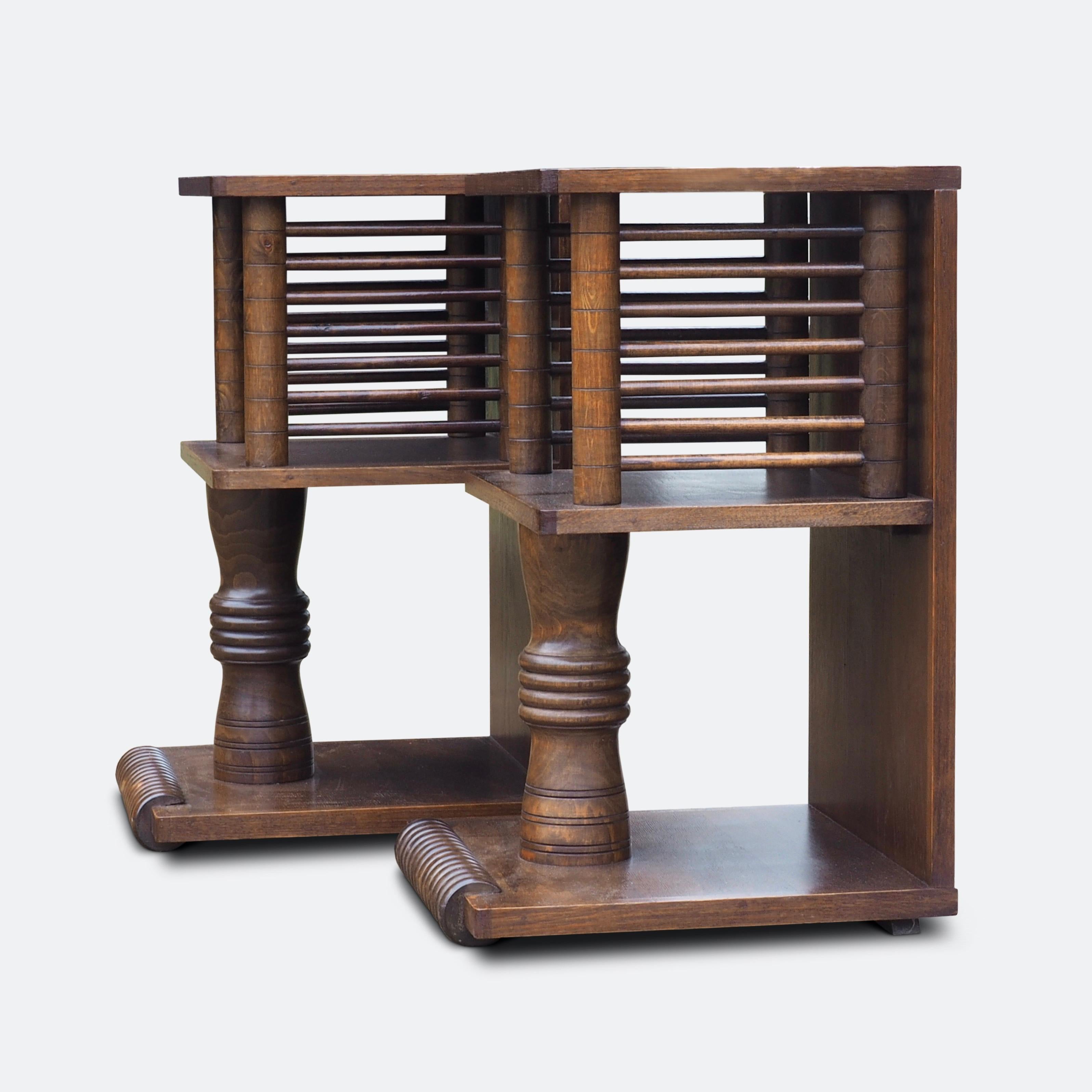 Pair of Charles Dudouyt Tables, circa 1930 7