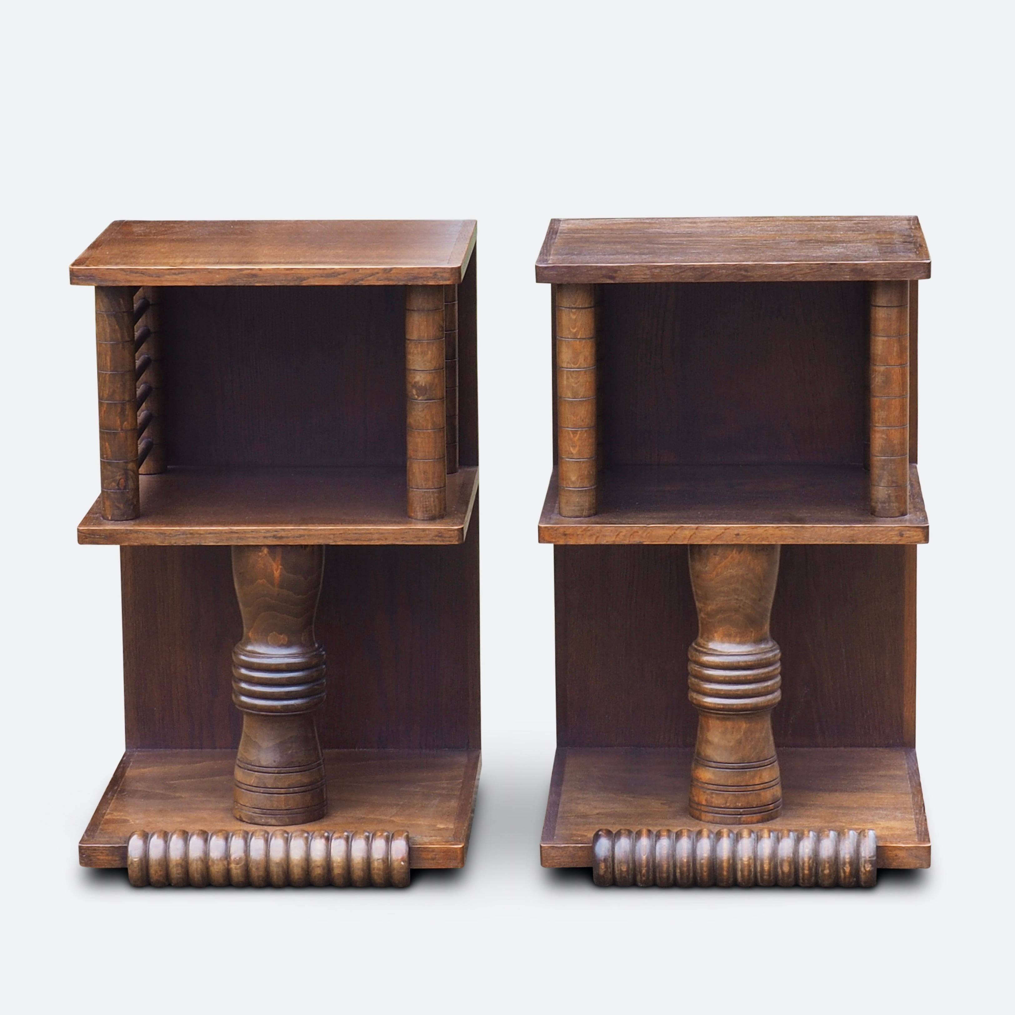 Pair of Charles Dudouyt Tables, circa 1930 8