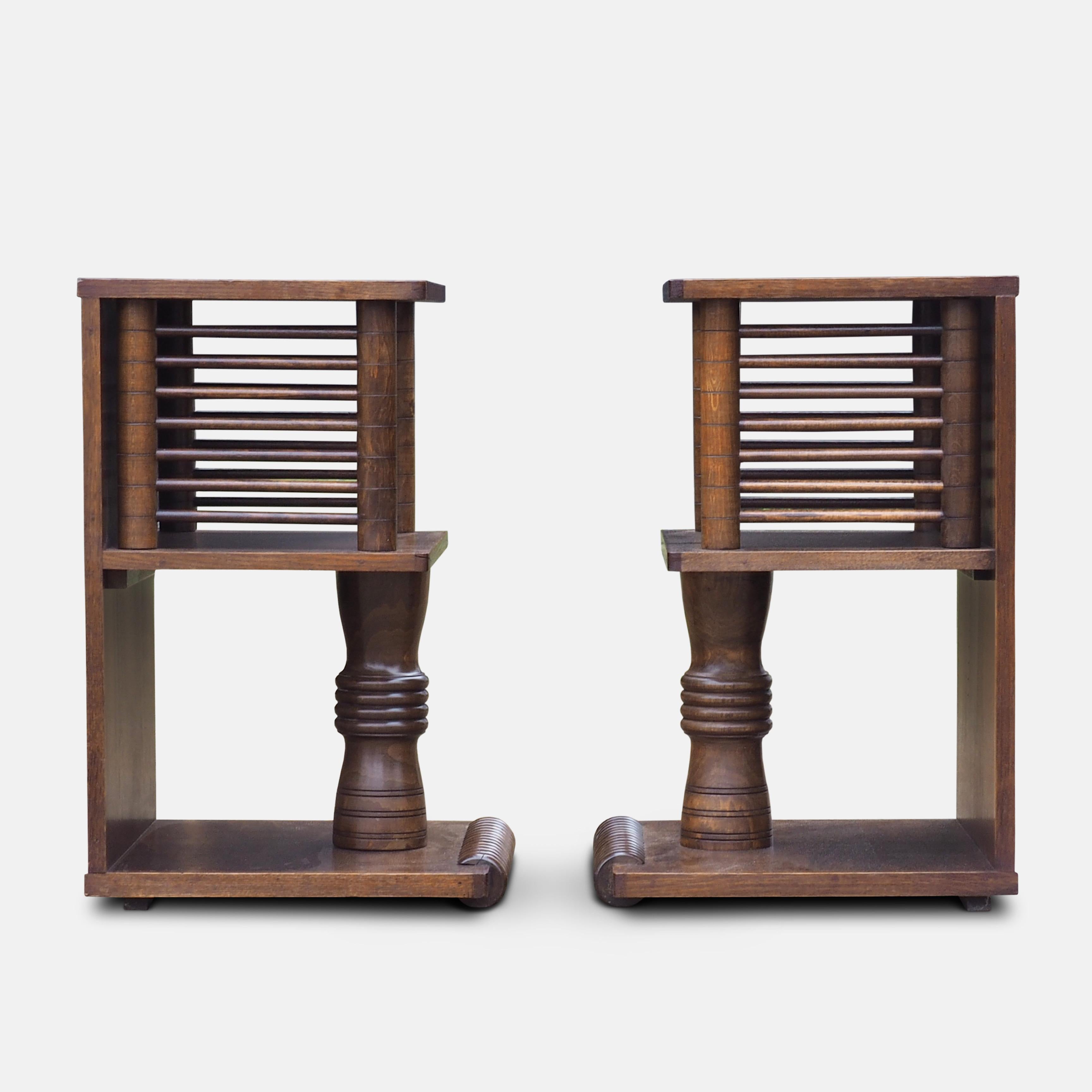 Pair of Charles Dudouyt Tables, circa 1930 In Good Condition In London, GB