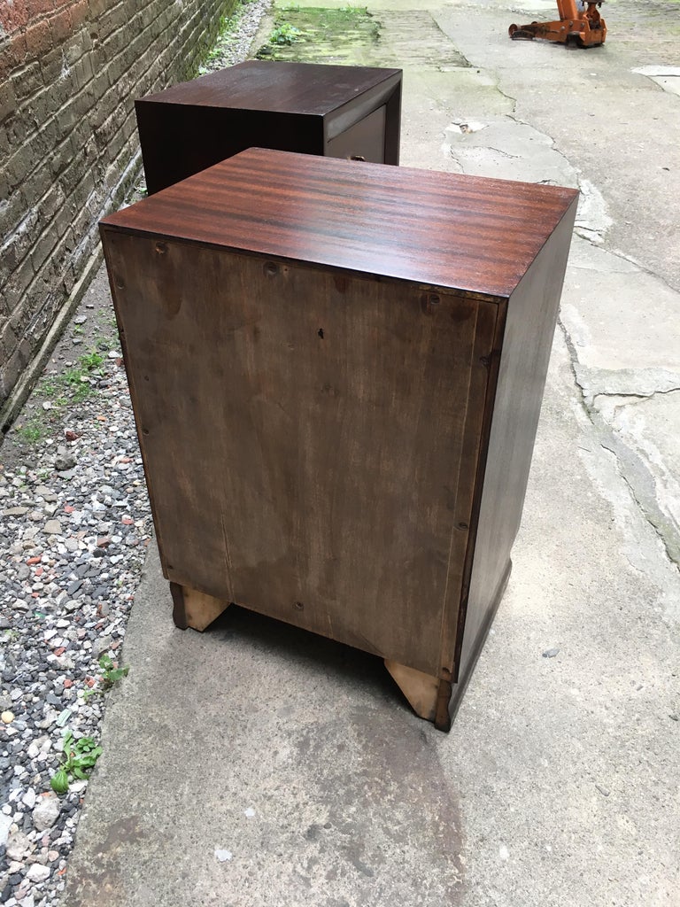 Pair of Charles Furniture Mahogany End Tables at 1stDibs