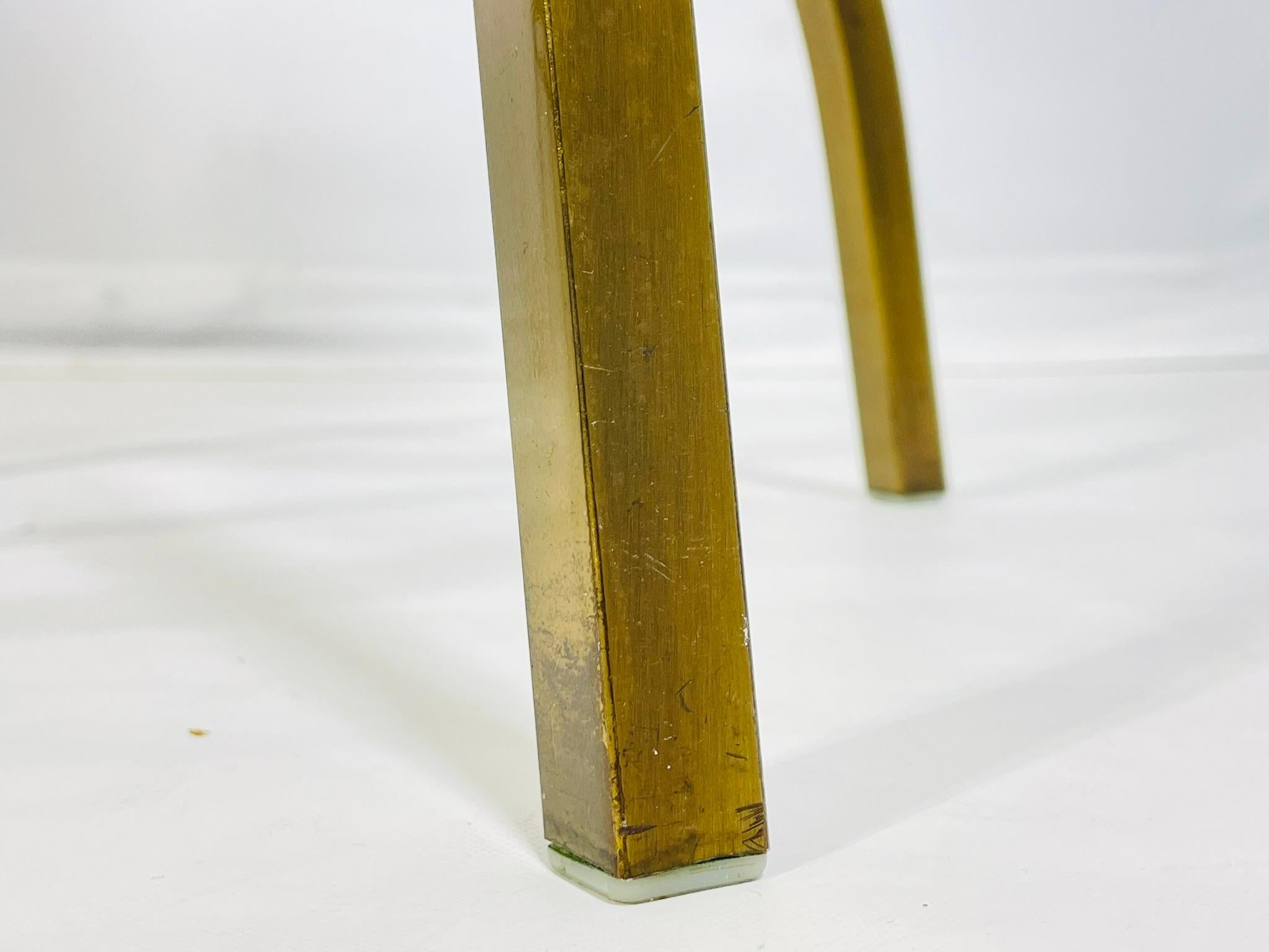 Paire de tabourets de bar pivotants en laiton massif Charles Hollis Jones 