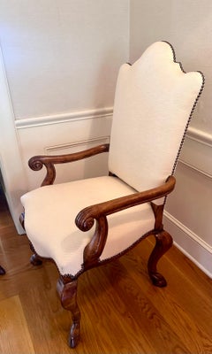 Pareja de sillones de comedor Charles Pollock para William Switzer Pied De Biche