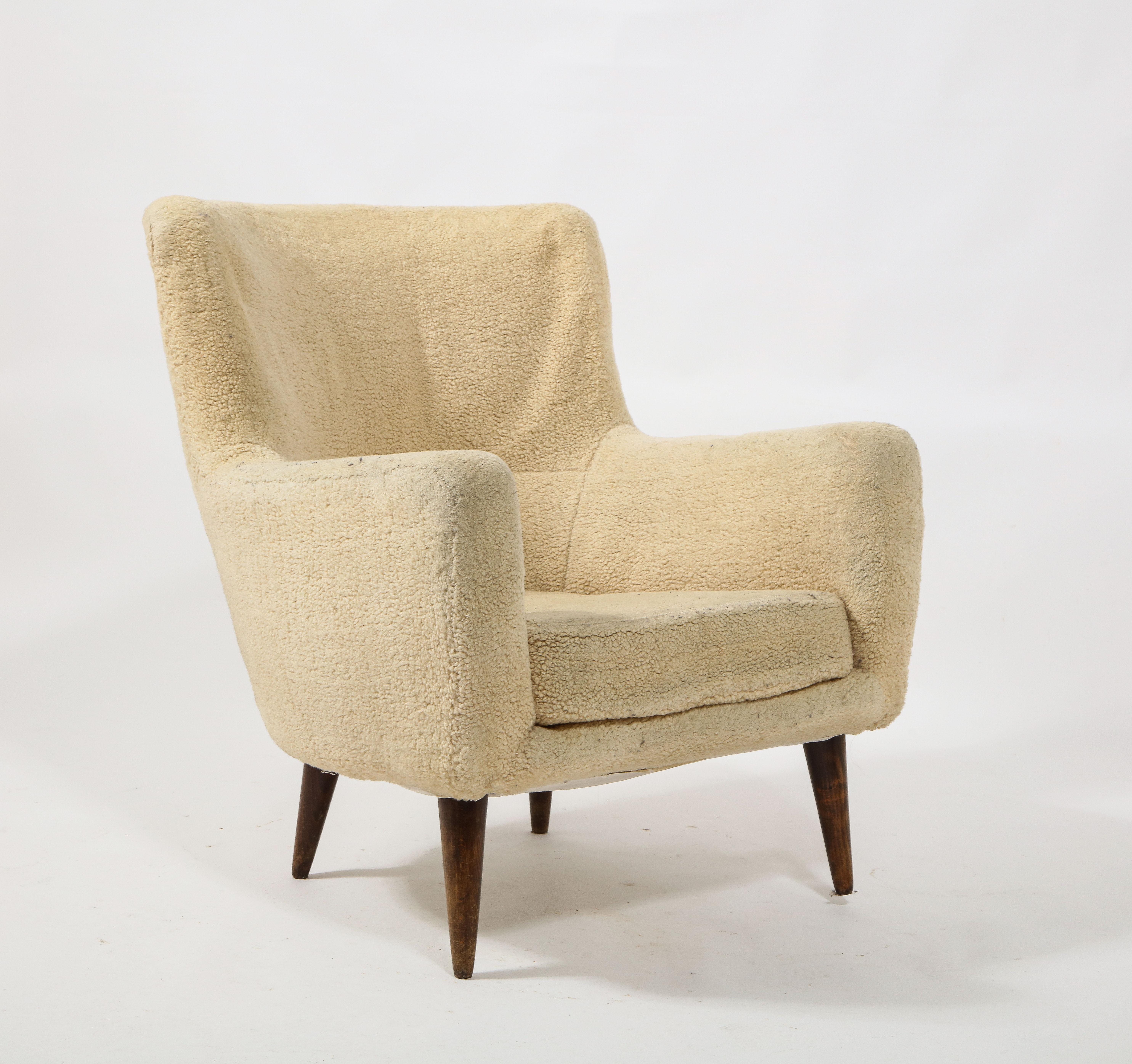 Charles Ramos Pair of Armchairs, France 1960's For Sale 1