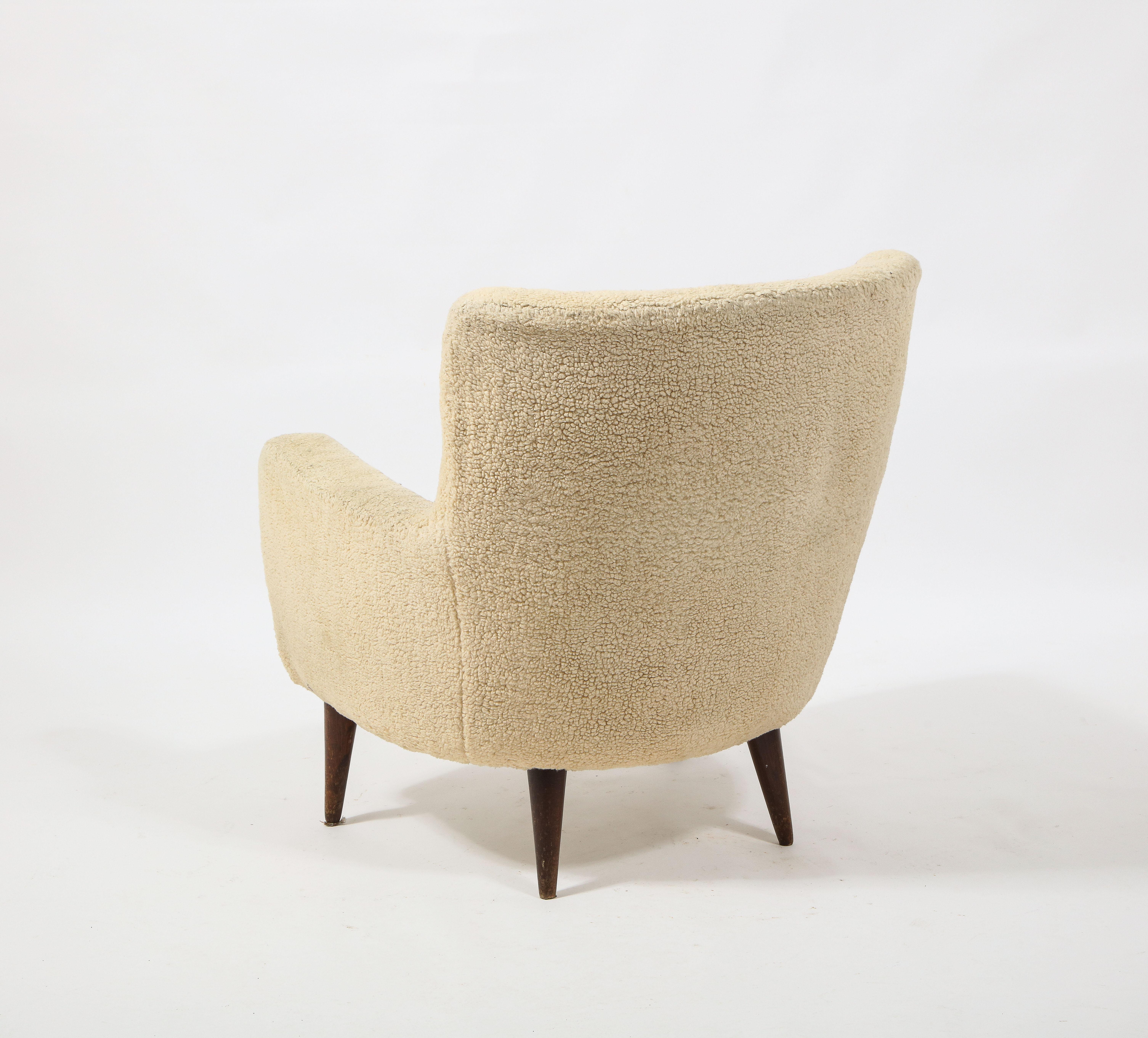 Charles Ramos Pair of Armchairs, France 1960's In Fair Condition For Sale In New York, NY