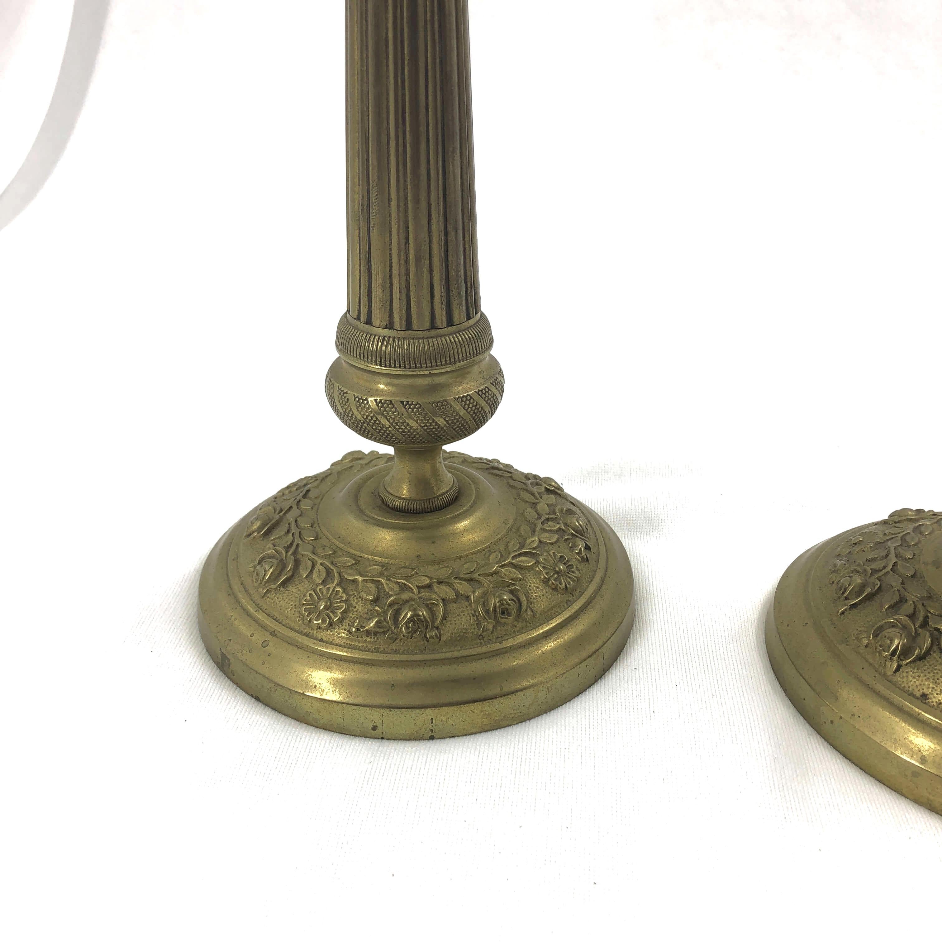 French Pair of Charles X Candlesticks