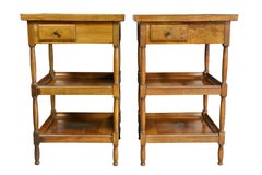 Pair of Charles X Fruitwood Rafraichissoir Tables