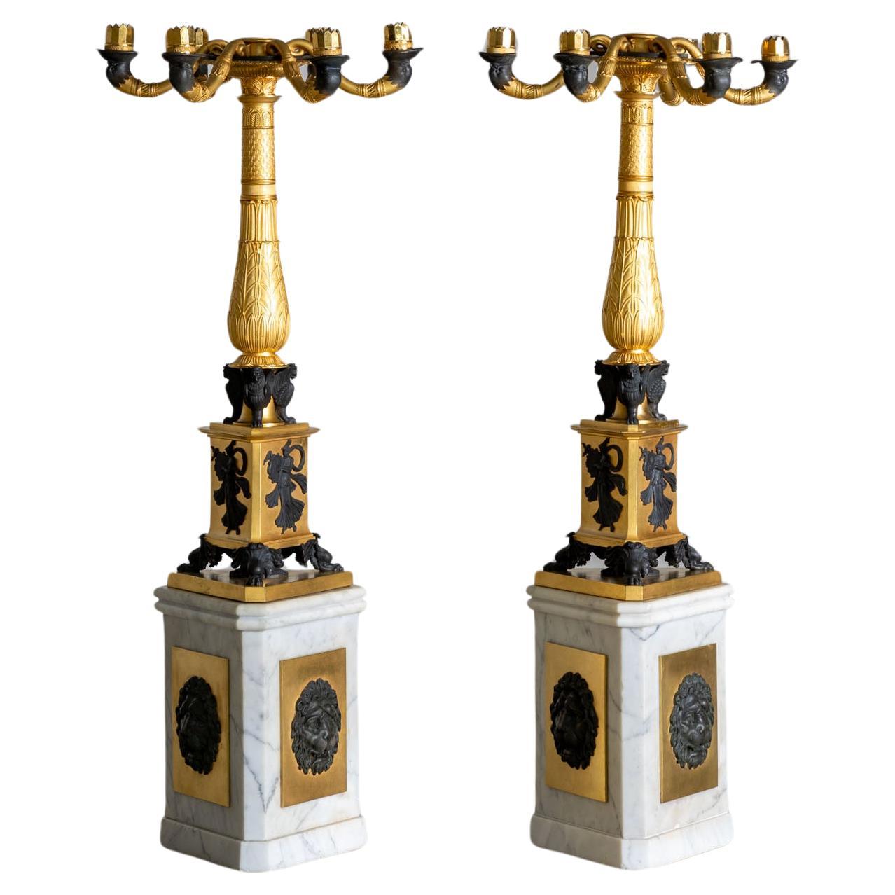 Charles X Candle Holders