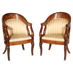 Pair of Charles X Gondola Form Bergeres