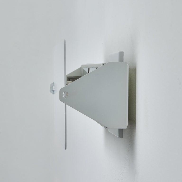 Pair of Charlotte Perriand 'Applique À Volet Pivotant' Wall Lights in White For Sale 3