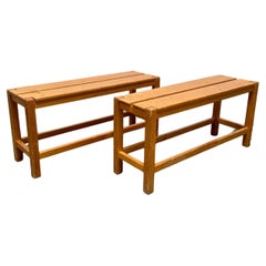 Retro Pair of Charlotte Perriand Benches from Les Arcs, France circa 1968