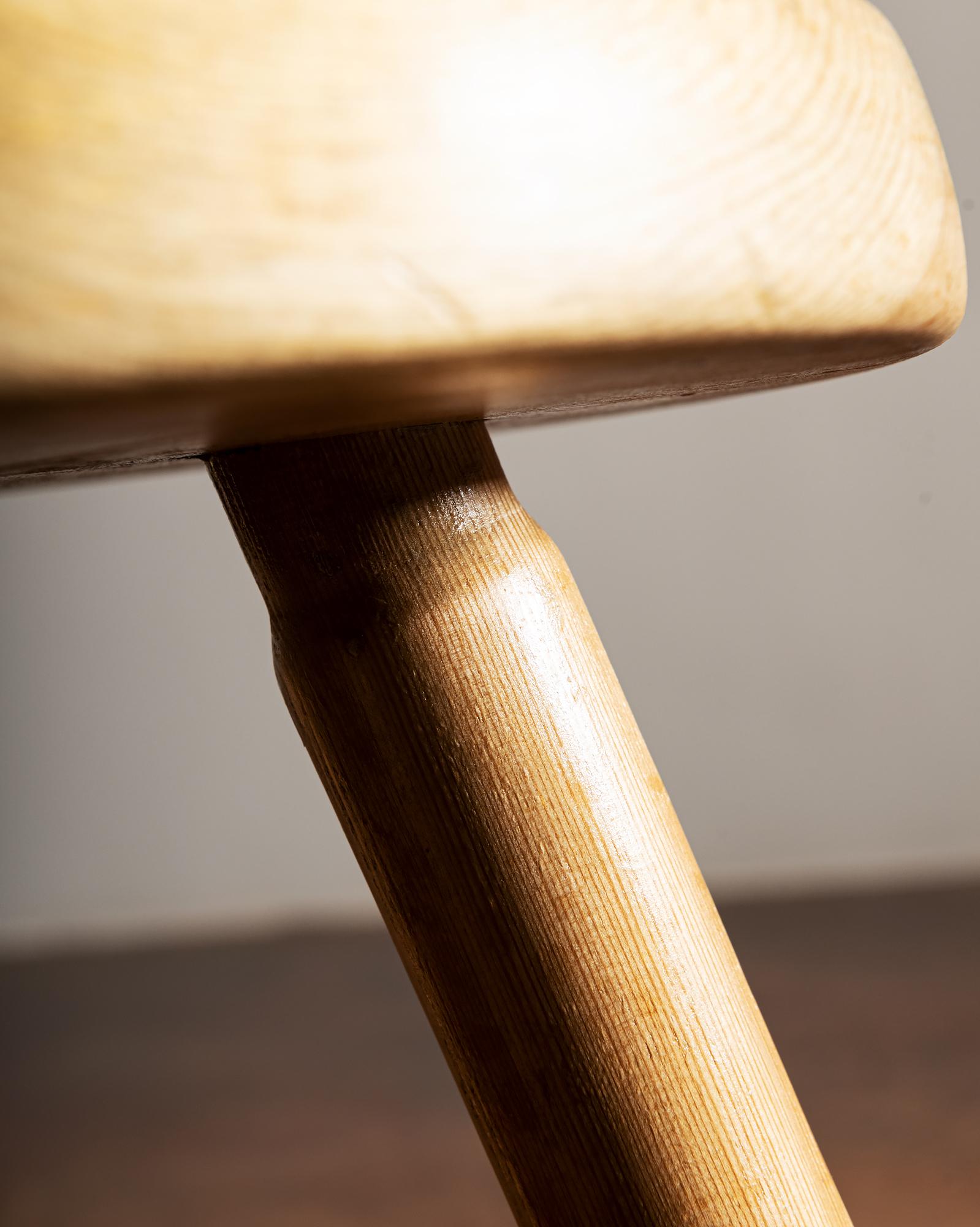 Pair of Charlotte Perriand Berger Stools in Ash, France, 1950s 3