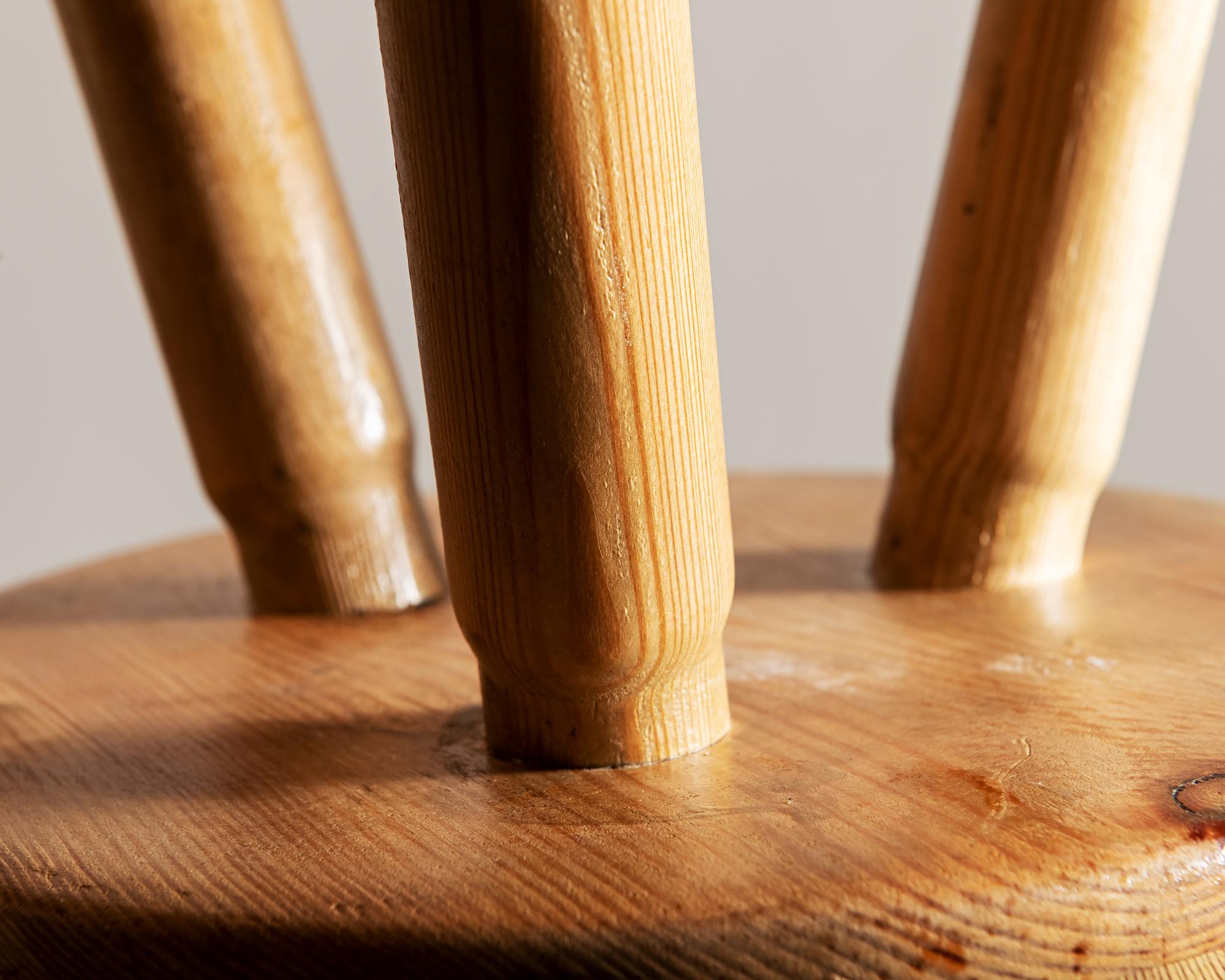 Pair of Charlotte Perriand Berger Stools in Ash, France, 1950s 4