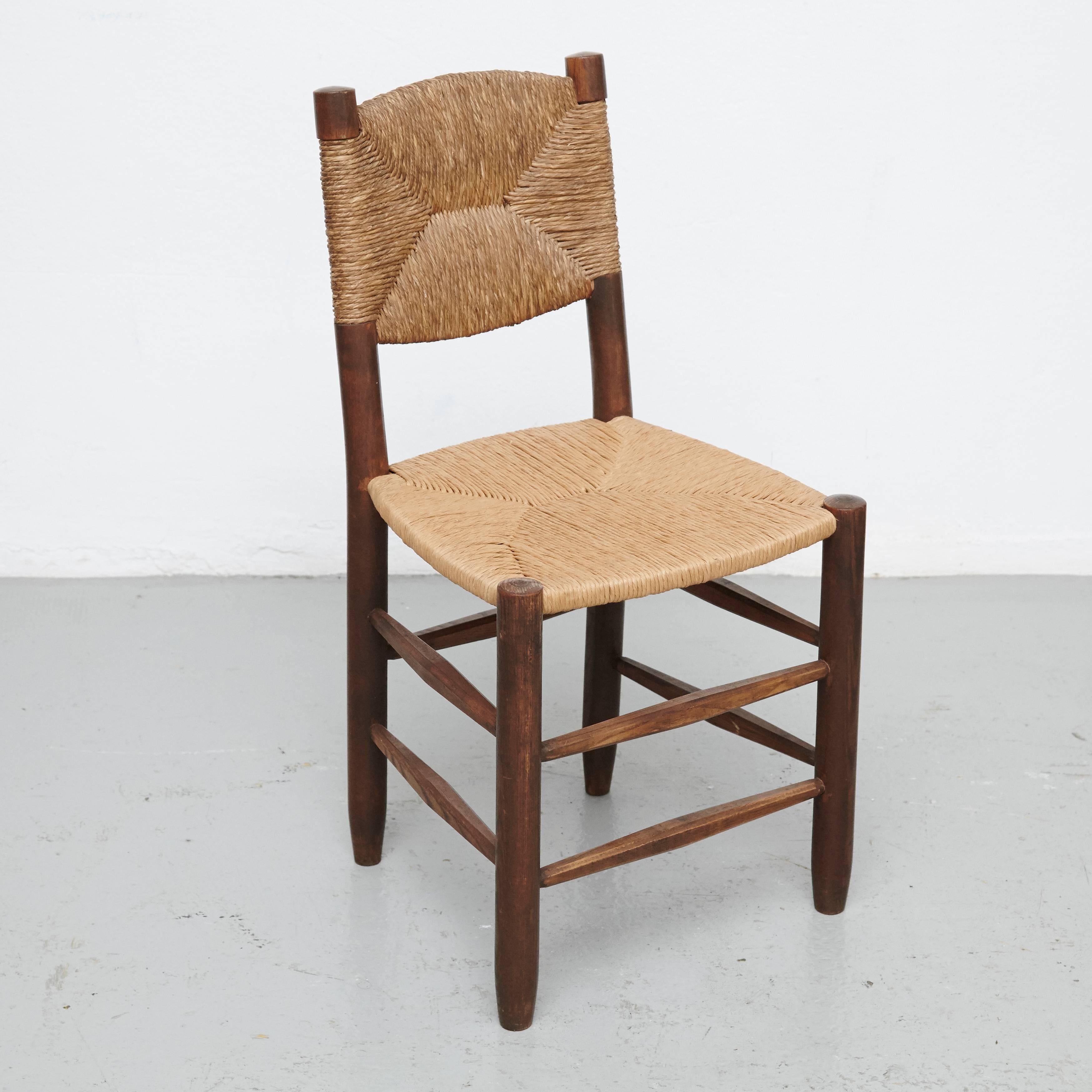 French Pair of Charlotte Perriand Chairs, circa 1950