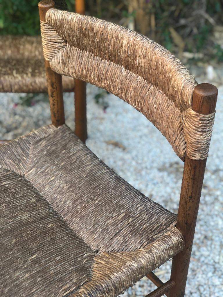Pair of Charlotte Perriand 'Dordogne' Chairs Robert Sentou Edition, France, 1960 In Good Condition In Saint Rémy de Provence, FR
