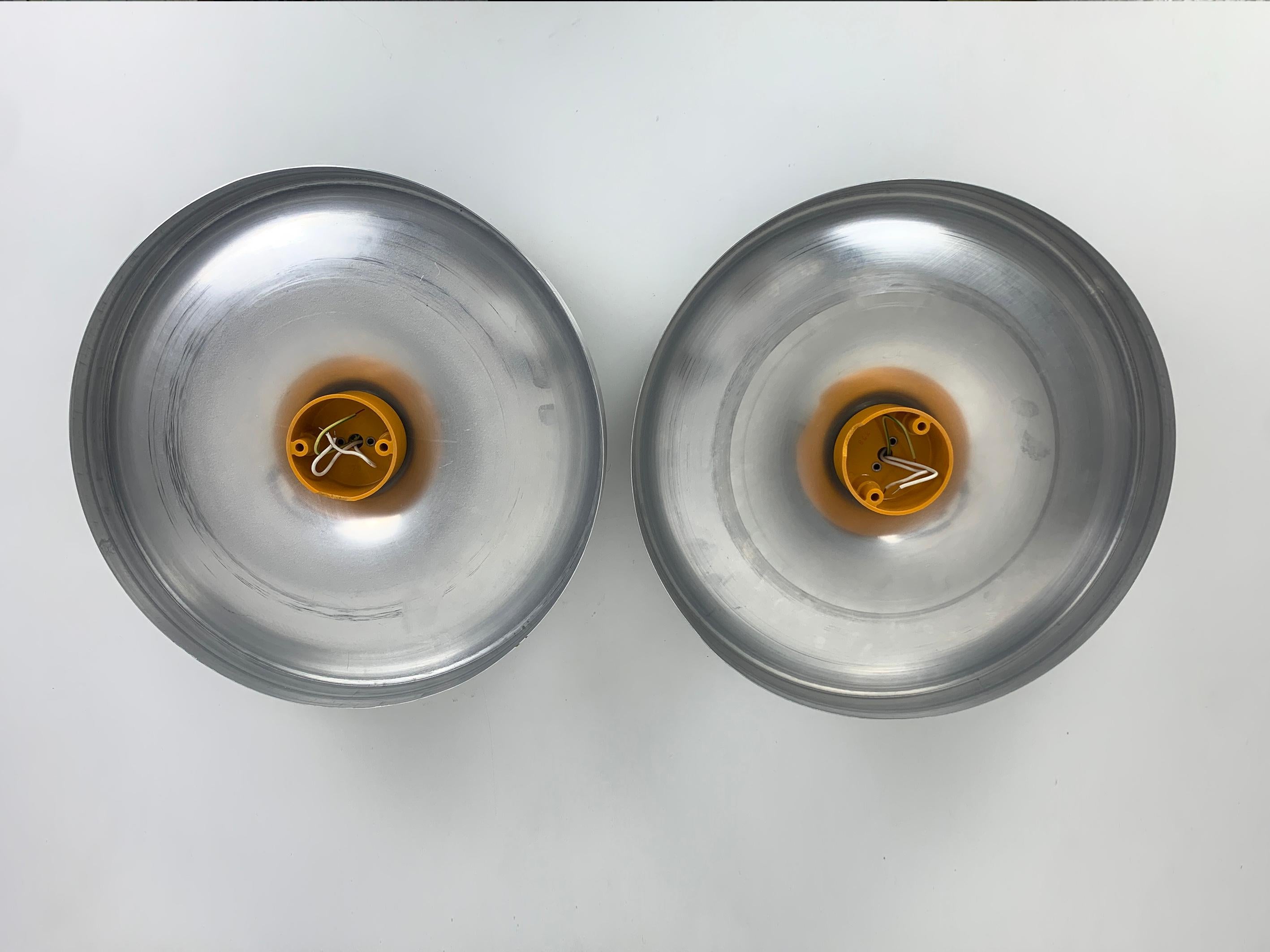 Pair of Charlotte Perriand Flush Wall Lamp for Les Arcs, 1960s 4