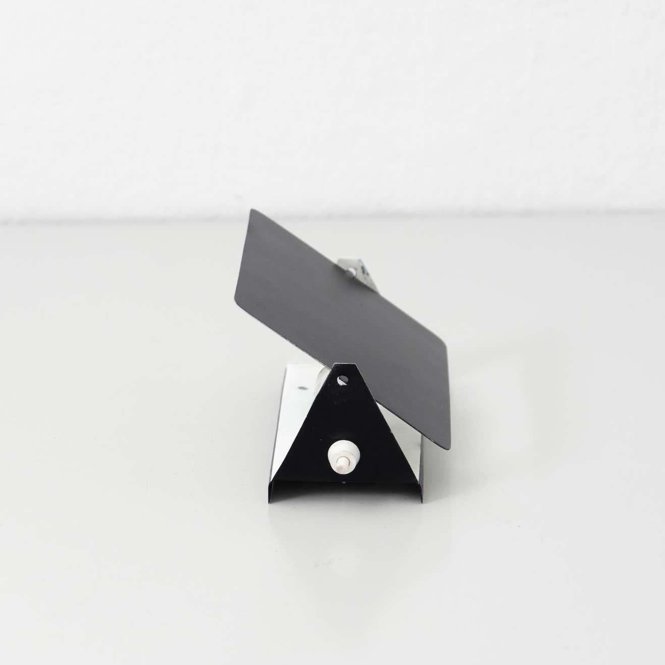 Pair of Charlotte Perriand Mid-Century Modern Black Metal Cp-1 Wall Light, 1960 For Sale 2