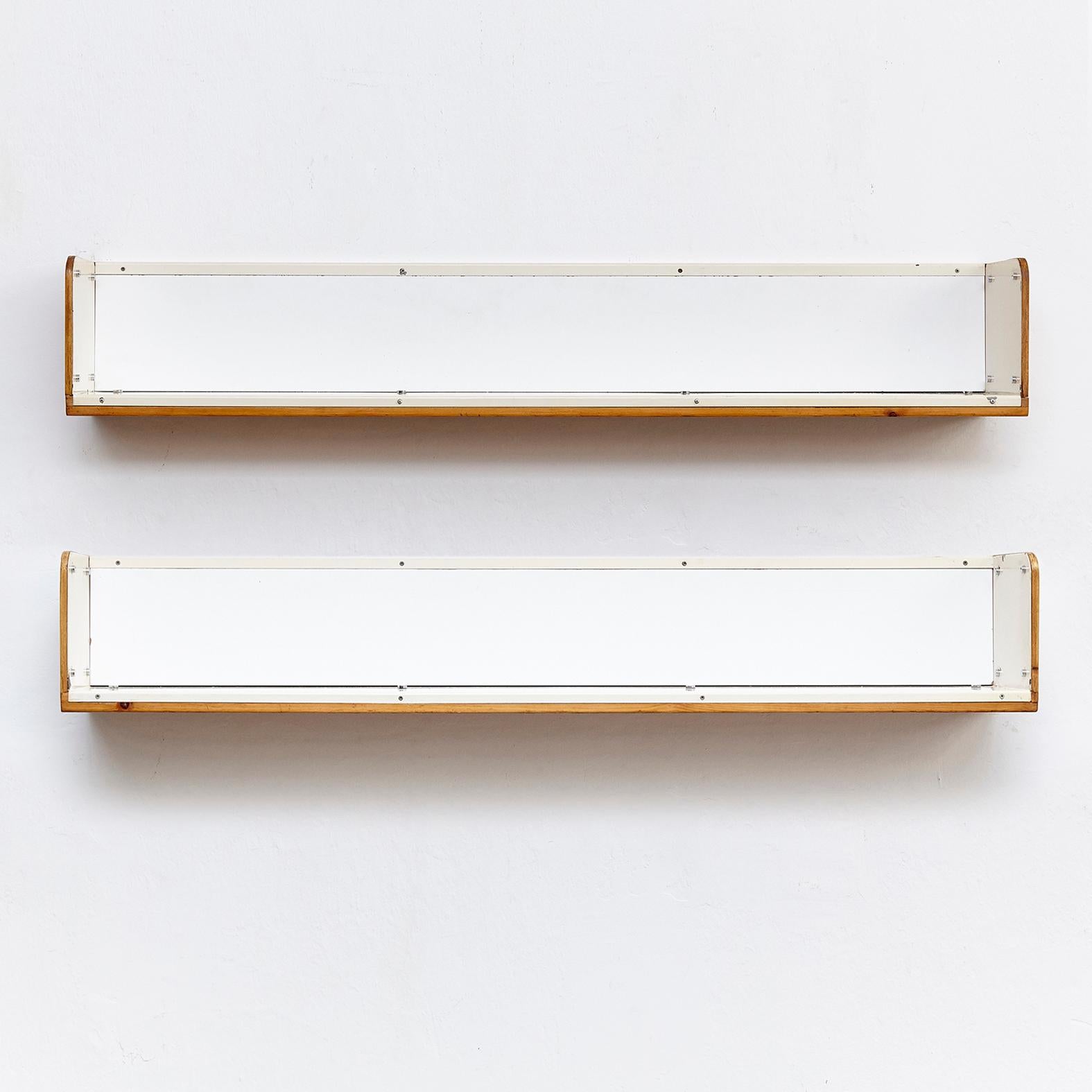 Pair of Charlotte Perriand, Mid-Century Modern, Shelve for Les Arcs, circa 1960 1