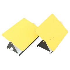 Pair of Charlotte Perriand Mid-Century Modern Yellow Metal CP-1 Wall Light, 1960