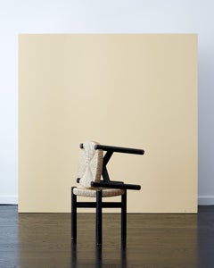 Pair of Charlotte Perriand 'Orcières' Stools in Original Black Paint c. 1960