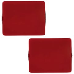 Pair of Charlotte Perriand 'Applique Á Volet Pivotant' Wall Lights in Red
