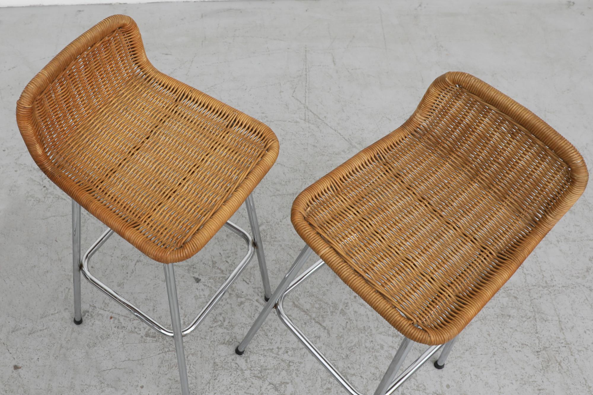 Pair of Charlotte Perriand Style Bar Stools 1