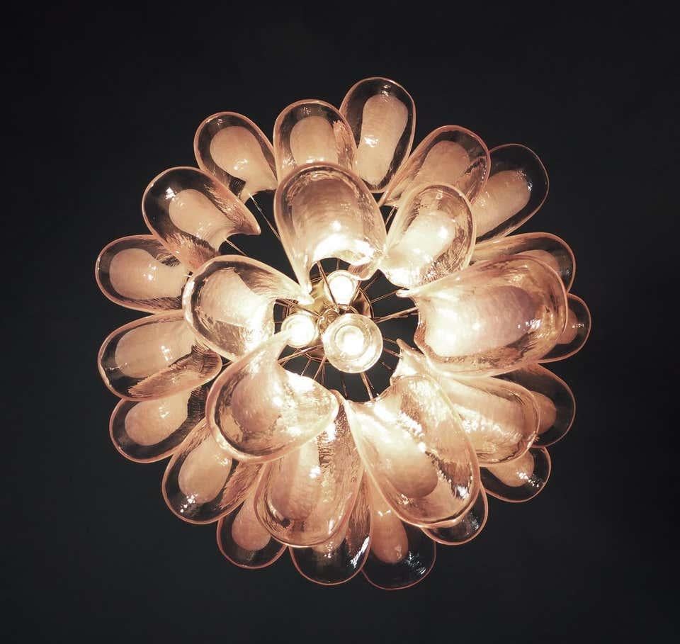 Mid-Century moderno Coppia di affascinanti lampadari di Murano, anni '70 in vendita