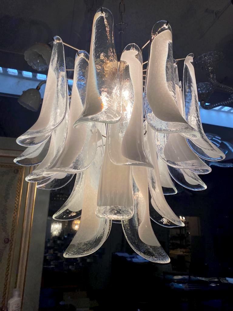 Pair of Charming Murano Chandelier, 1980s For Sale 3