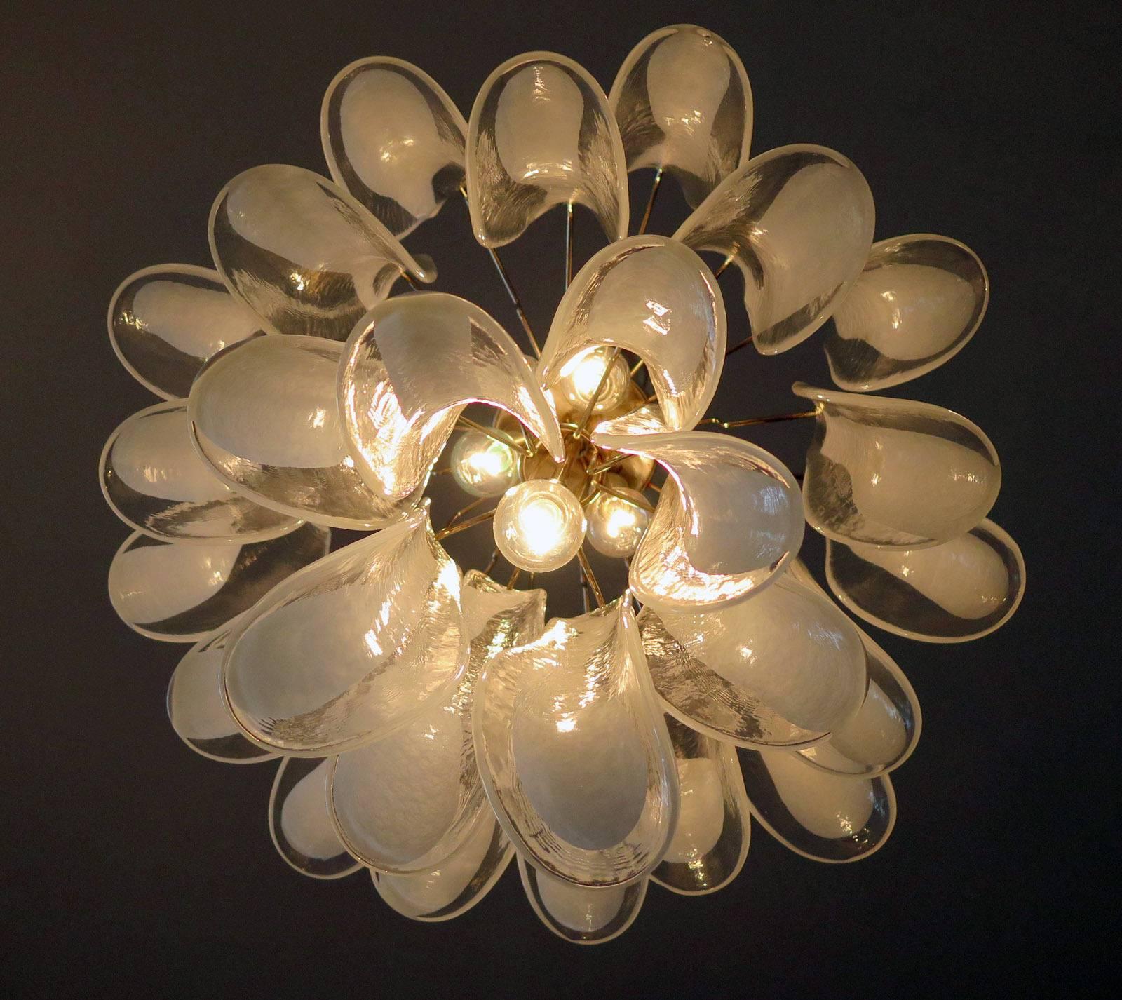 20th Century Pair of Charming Murano Chandelier, 1980s For Sale