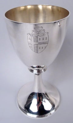 Paire de gobelets néoclassiques anglais géorgiens Chawner & Eames, 1796