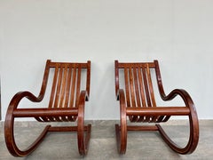 Pair of Che-Chent Rocking Chairs by Salvador Vidal