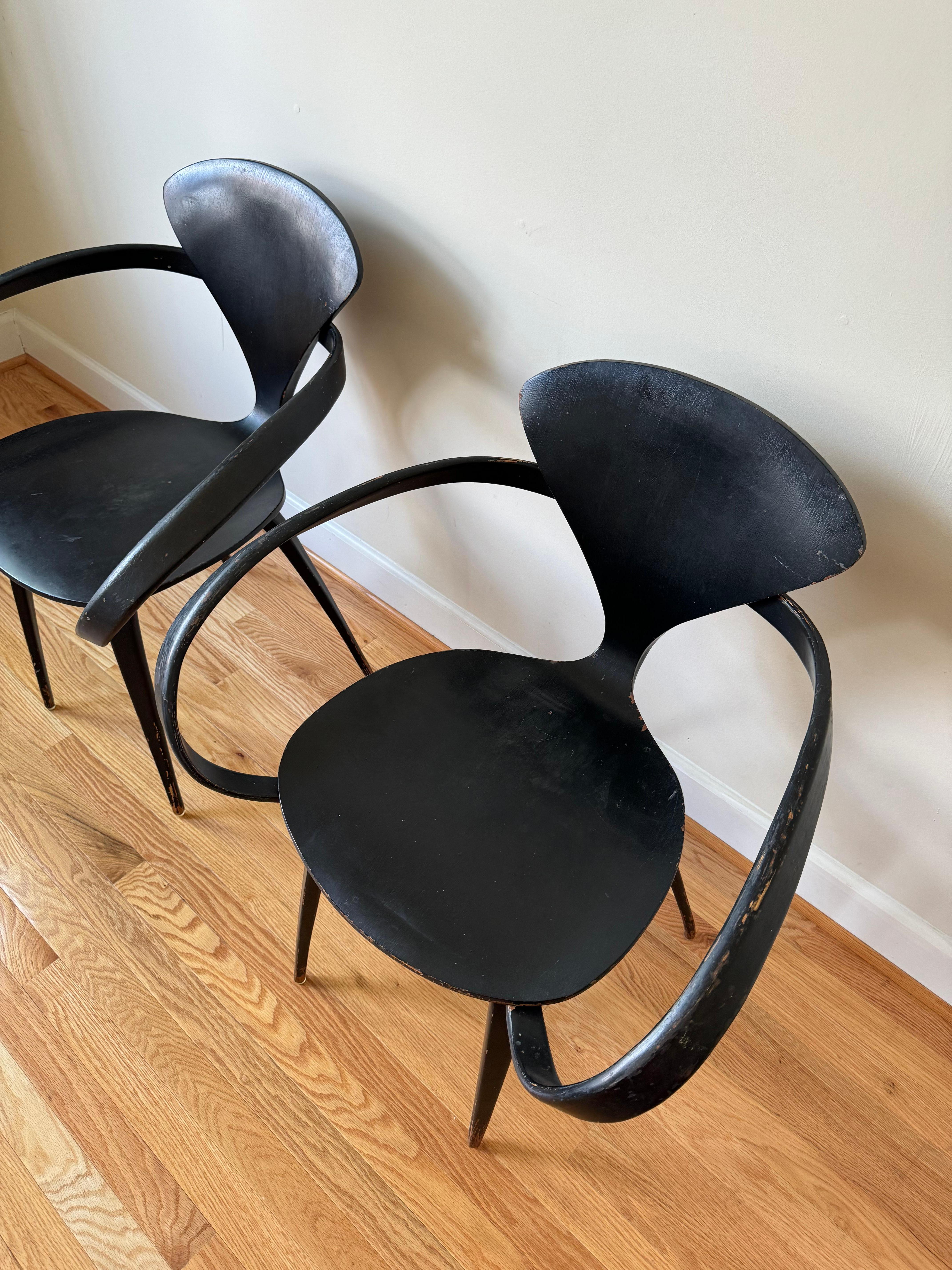 Pair of Cherner Armchair by Norman Cherner for Plycraft For Sale 3