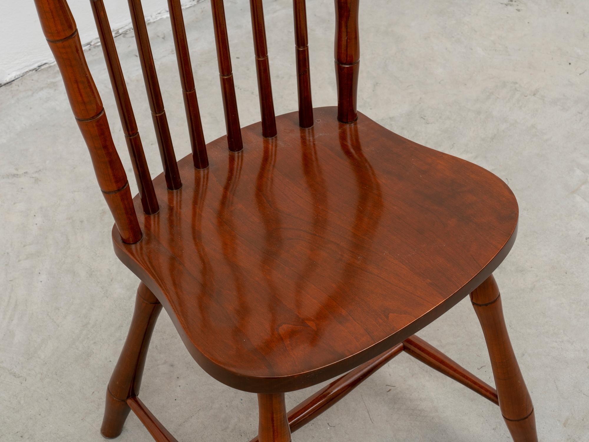 Late 20th Century  Pair of Cherry Wood Chairs by Pennsylvania House edited by Fantoni, 1970s For Sale