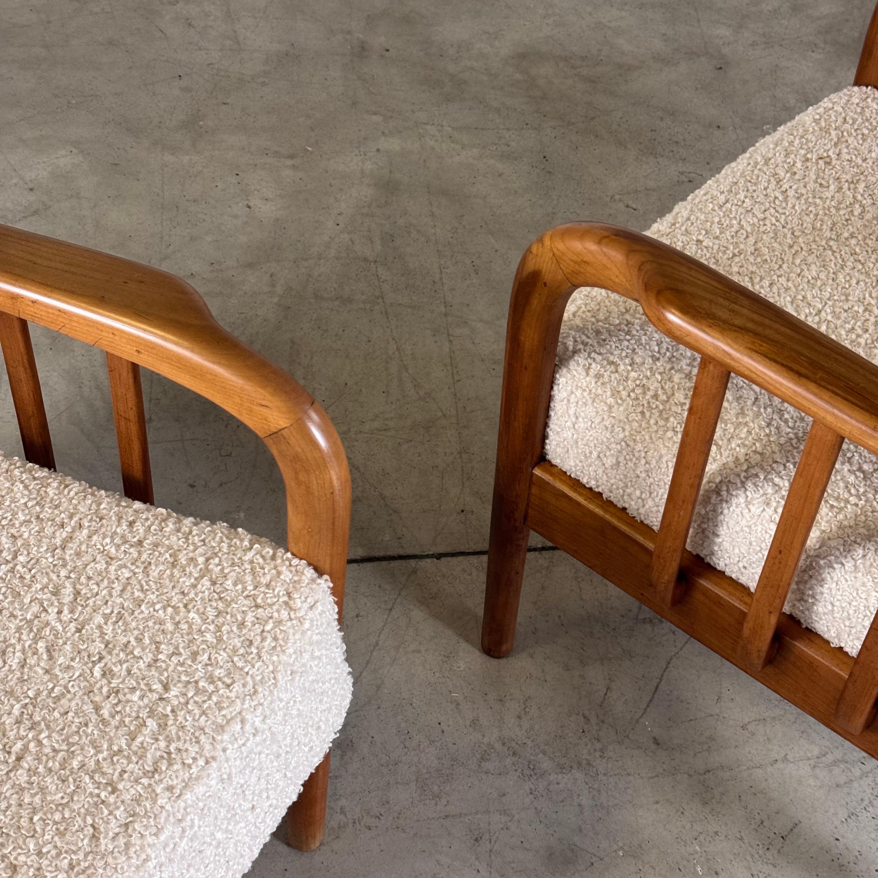 Pair of Cherrywood Armchairs by Paolo Buffa for La Permanente Mobili Cantù, 1950 For Sale 12