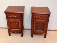 Pair of Cherrywood Bedside Cabinets