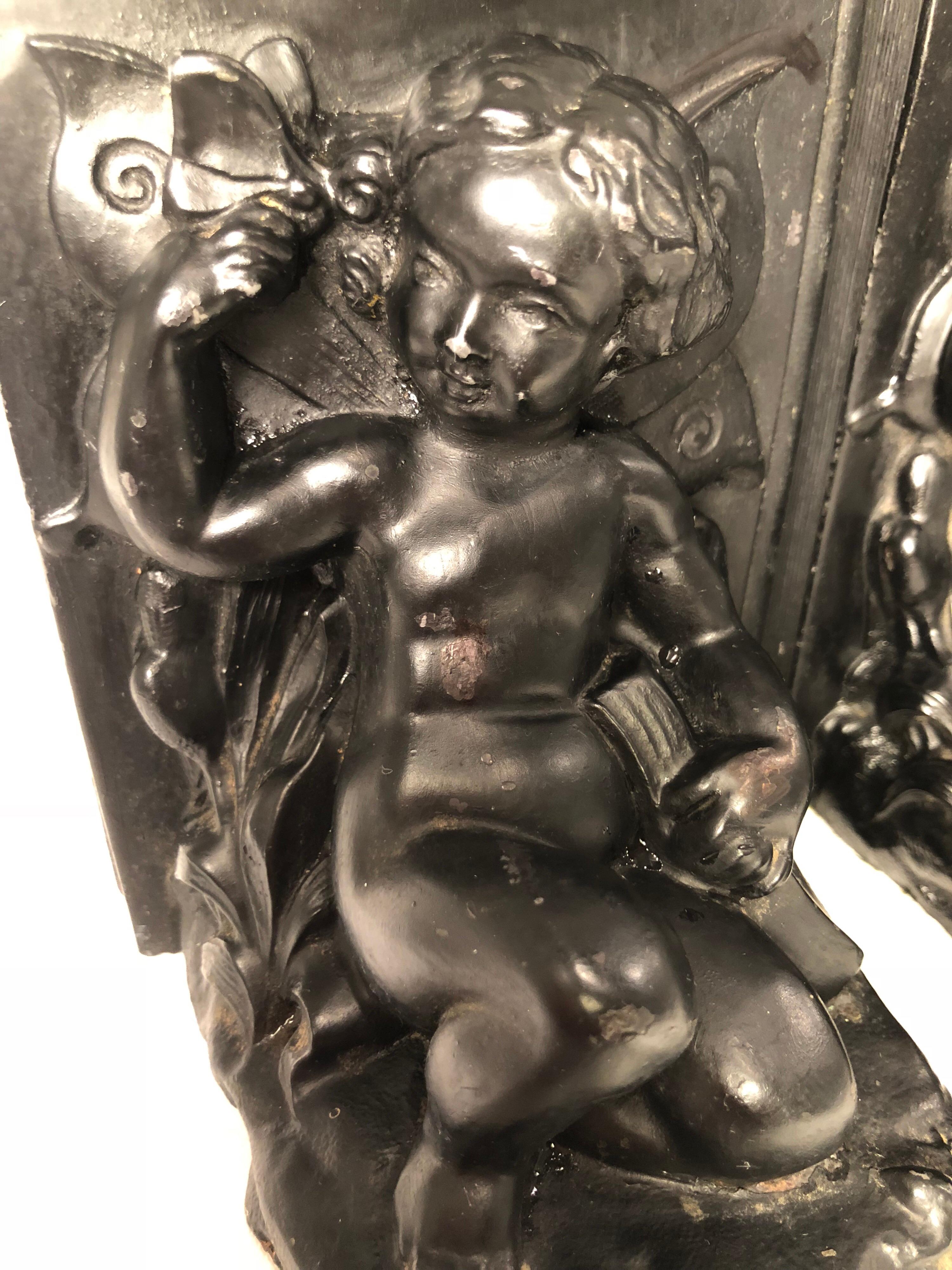 Pair of Victorian Cherub Bookends For Sale 2